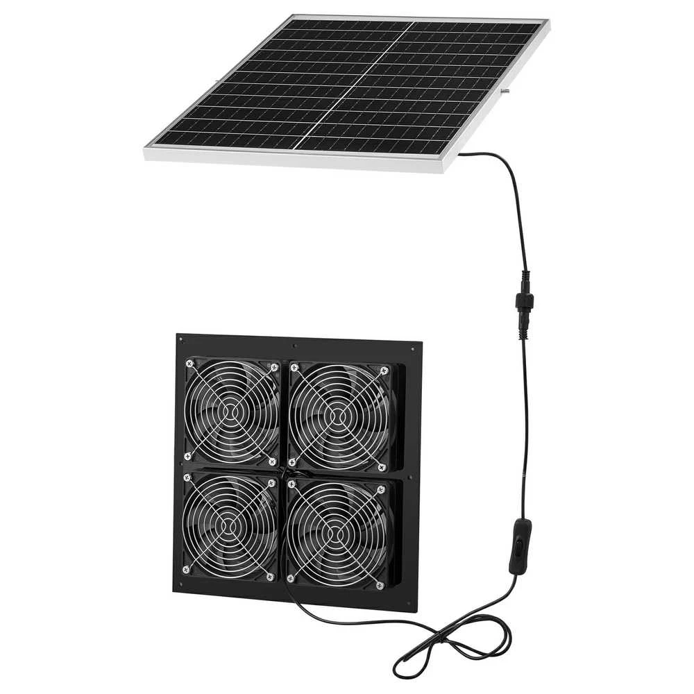 VEVOR Saulės energija varomas ventiliatorius su saulės baterija