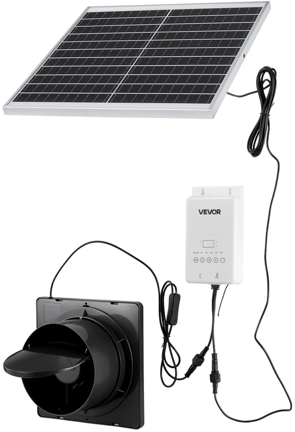 VEVOR Saulės energijos ventiliatorius 20W 220 CFM