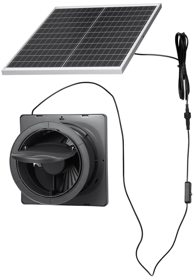 VEVOR Saulės energijos ventiliatorius, 25W panelė, 220 CFM srautas
