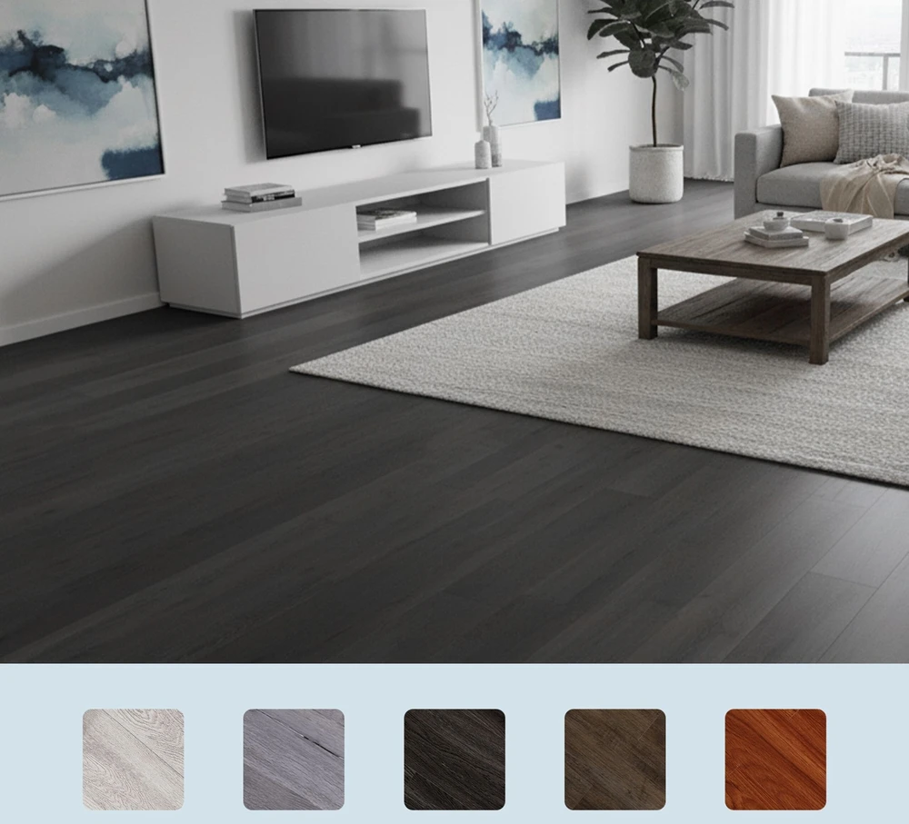 Relaxdays Savaime lipni PVC grindų danga su medžio efektu