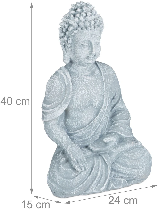 Relaxdays Sėdinti Budos figūrėlė 40 cm