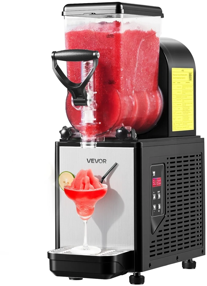 VEVOR Šerbetų aparatas, 6 l, su savaiminiu valymu