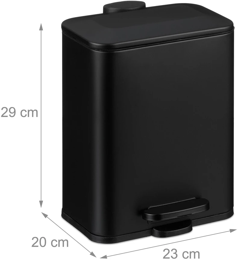 Relaxdays Siaura kosmetinė šiukšliadėžė 5 l