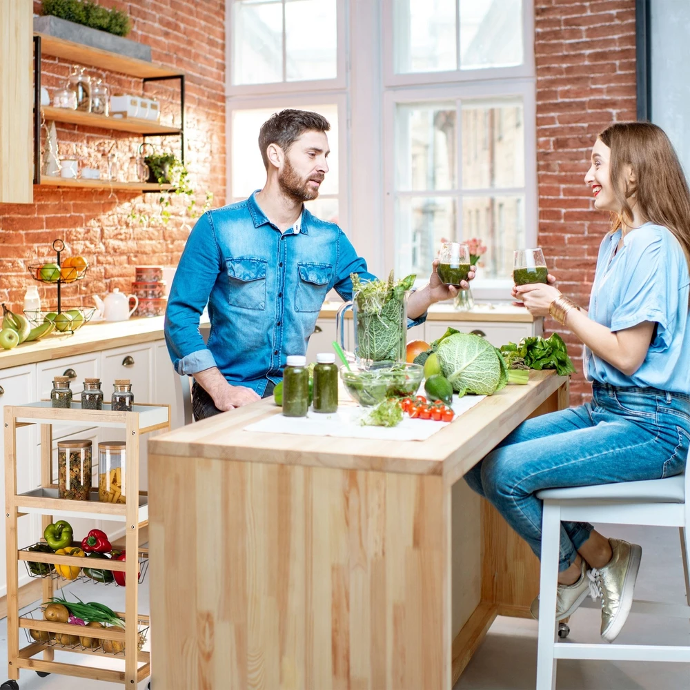 Relaxdays Siauras vežimėlis 4 lygių
