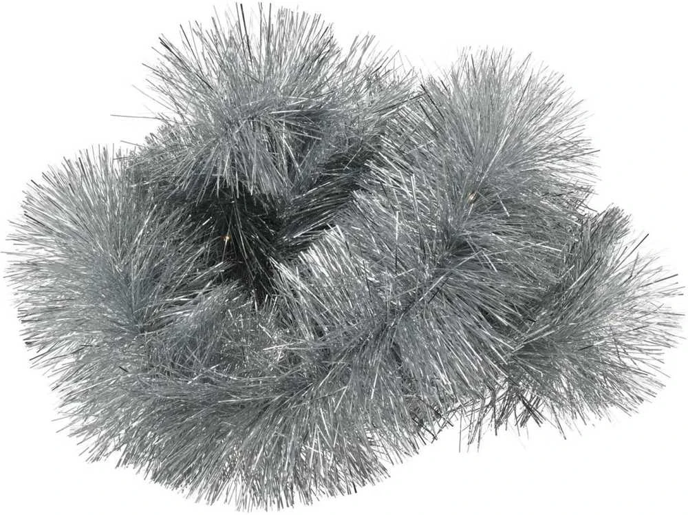 Christmas Decoration Sidabrinė dekoratyvinė girlianda 270 cm su LED