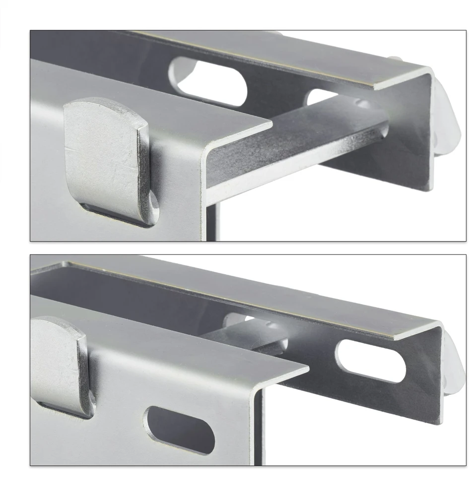 Relaxdays Sidabrinė metalinė priekabos spyna