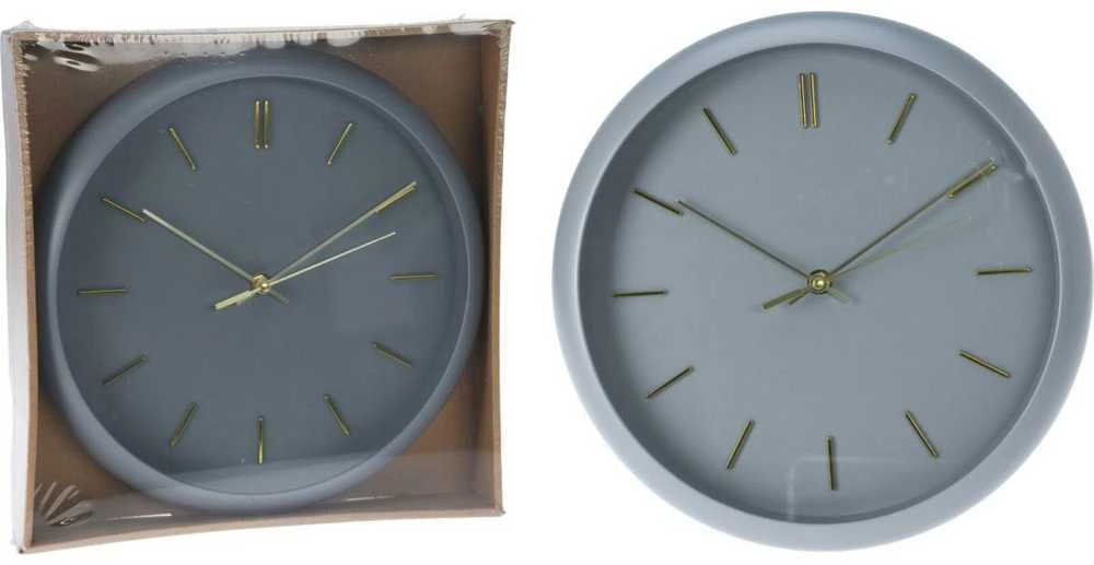 Excellent Houseware Sieninis laikrodis pilkas 30 cm