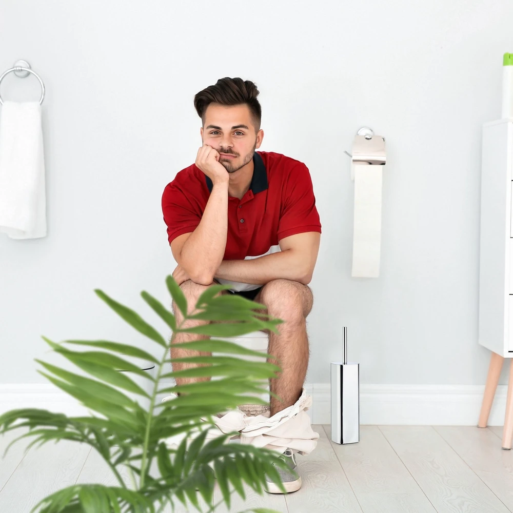 Relaxdays Sieninis tualeto šepečio laikiklis