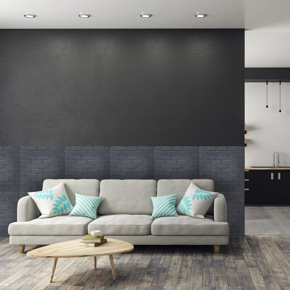 Relaxdays Sienų plokštės akmens imitacijos komplektas iš 10 vnt.
