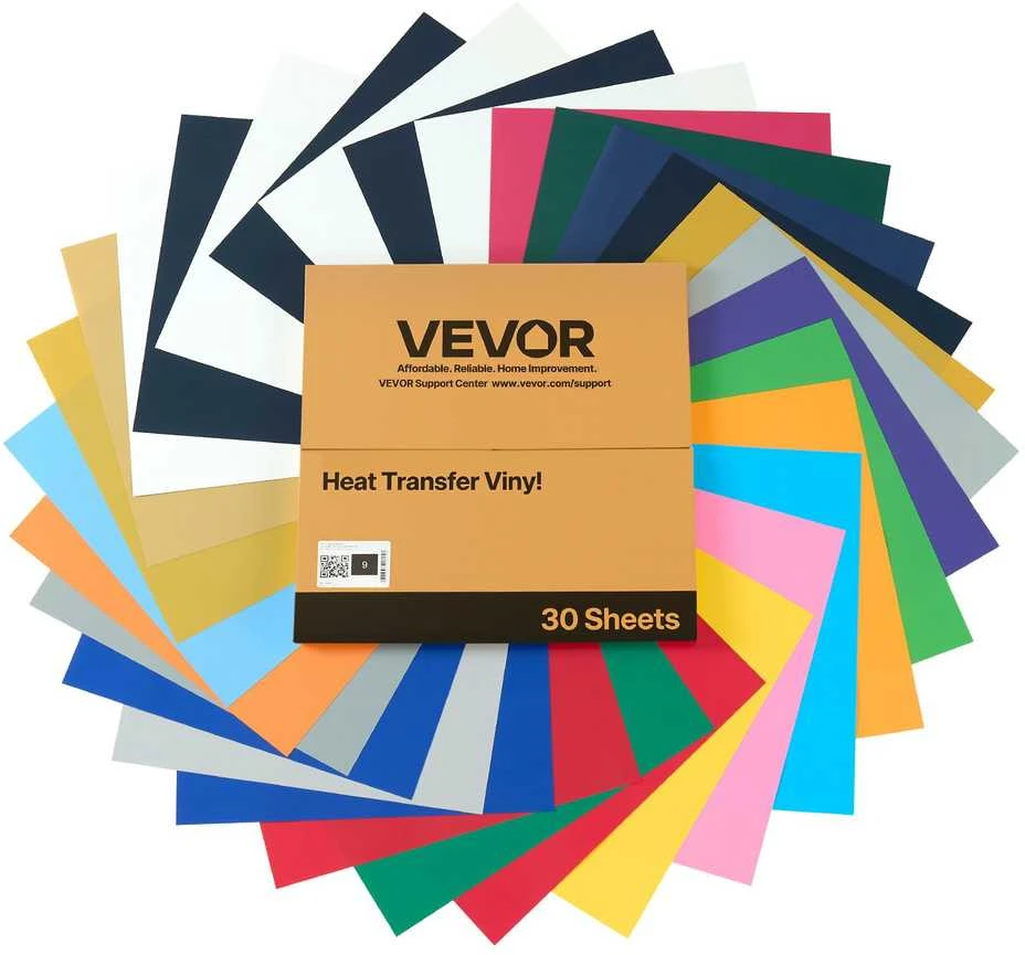 VEVOR šilumos pernešimo vinilo rinkinys, 30 vnt, 30x30 cm