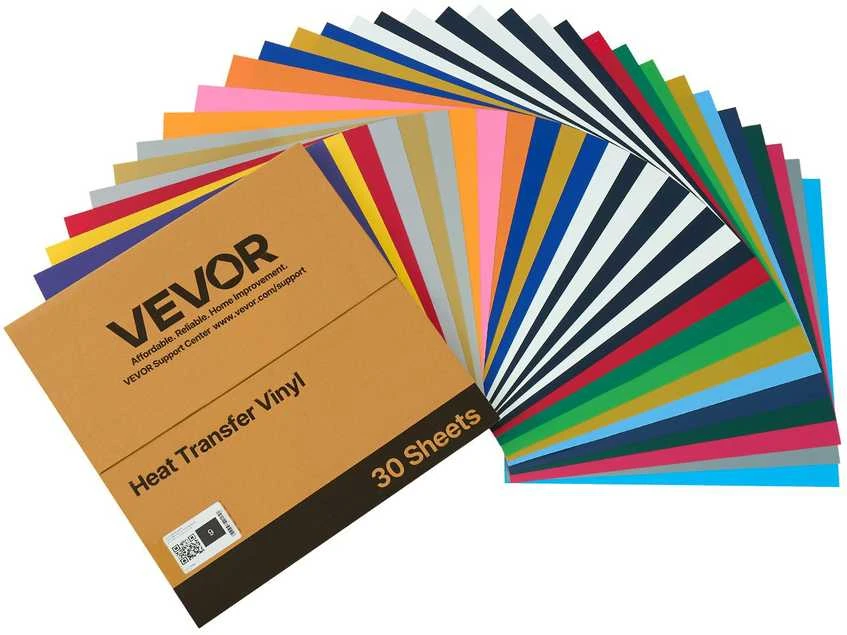 VEVOR šilumos pernešimo vinilo rinkinys, 30 vnt, 30x30 cm