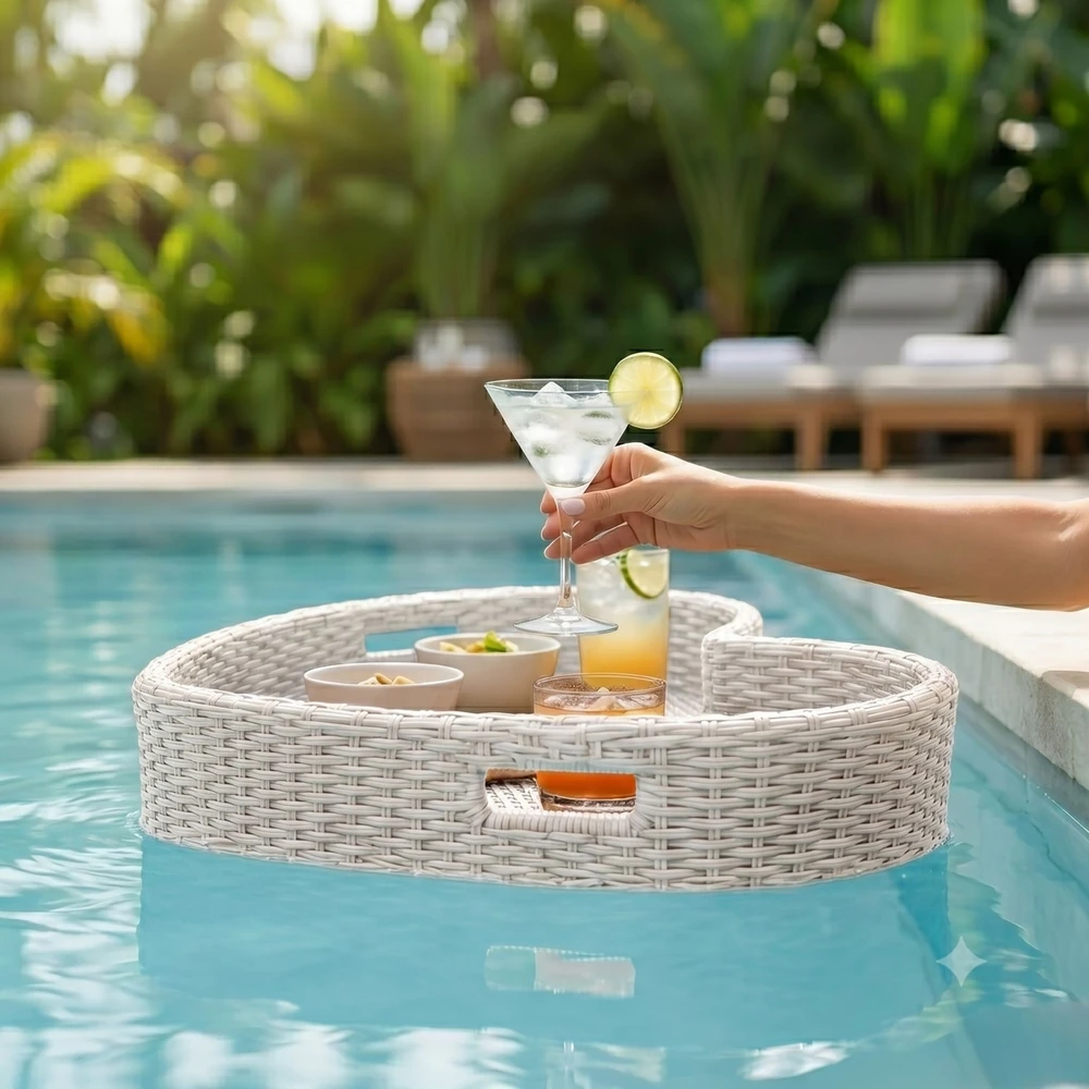 Relaxdays Širdies formos plūduriuojantis baseino padėklas