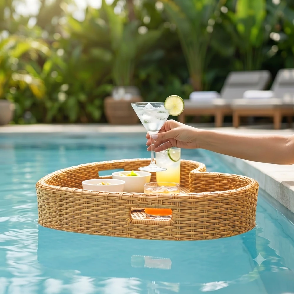 Relaxdays Širdies formos plūduriuojantis baseino padėklas