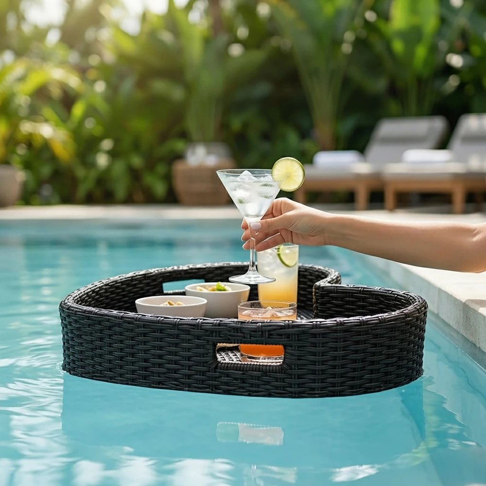 Relaxdays Širdies formos plūduriuojantis baseino padėklas