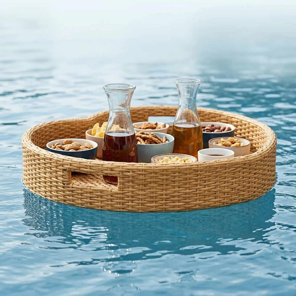 Relaxdays Širdies formos plūduriuojantis baseino padėklas