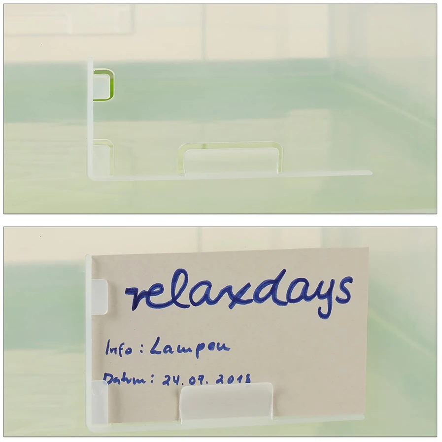 Relaxdays Skaidri sulankstoma dėžė su dangčiu