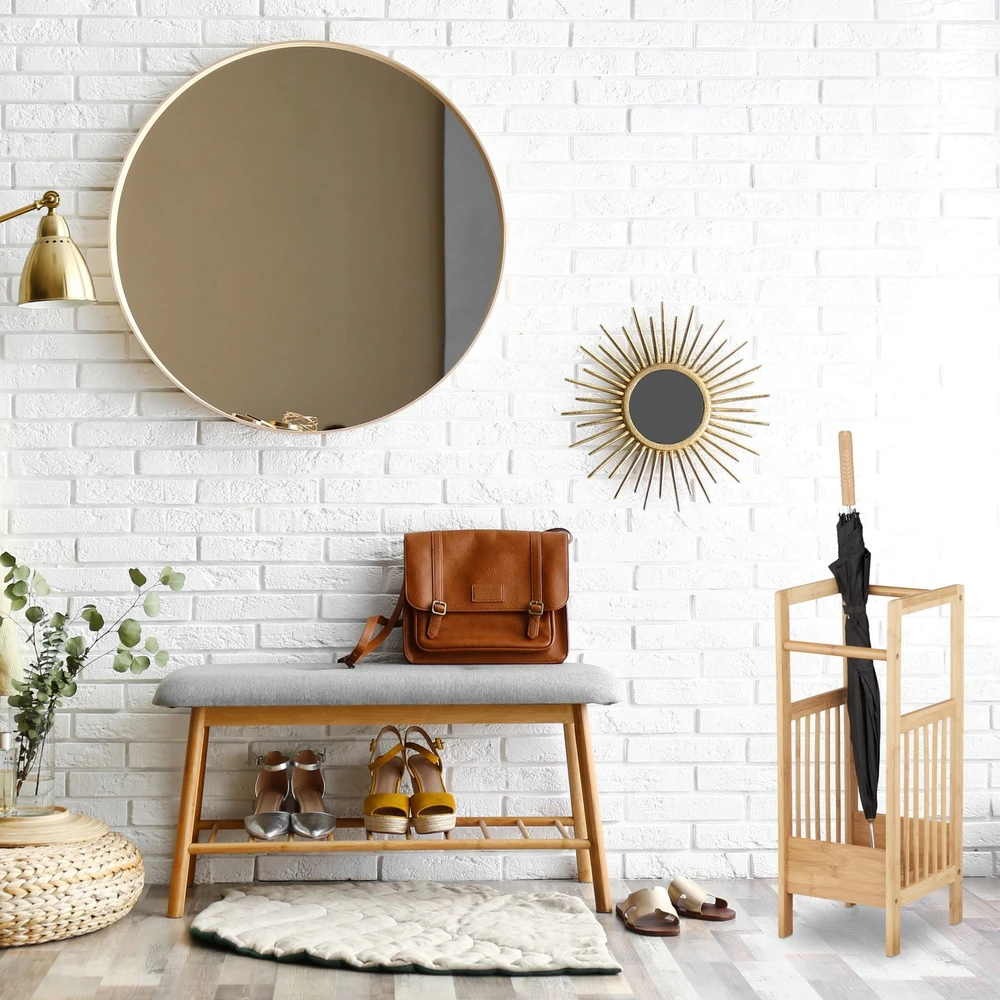 Relaxdays Skėčių stovas iš bambuko