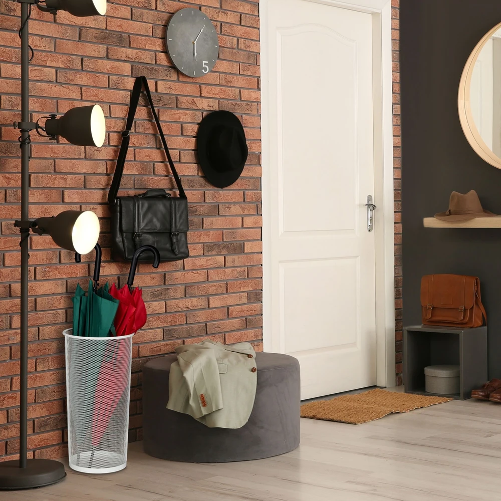 Relaxdays Skėtinių stovas su tinkliniu dizainu