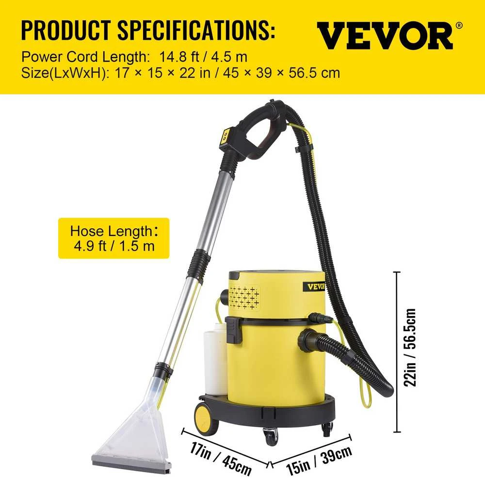 Dulkių siurblys VEVOR Šlapias ir sausas siurblys, 20 l, 4-in-1