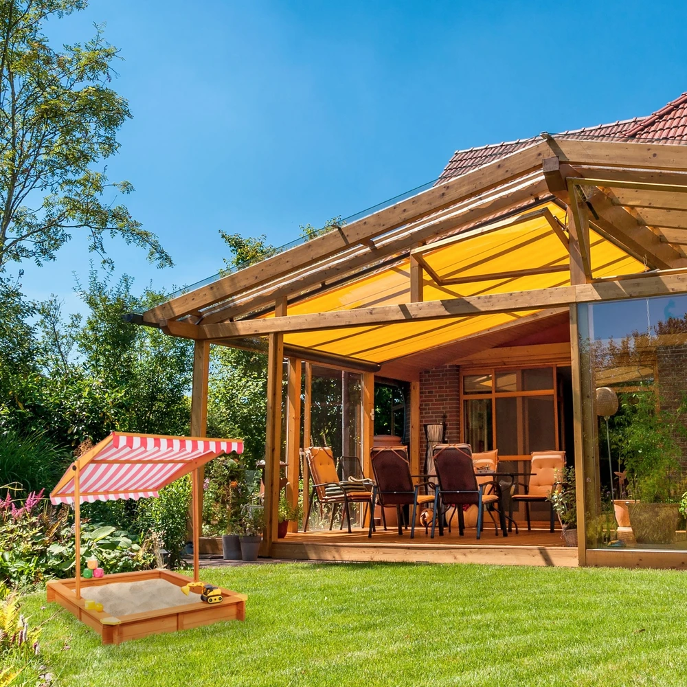 Relaxdays Smėlio dėžė su stogeliu