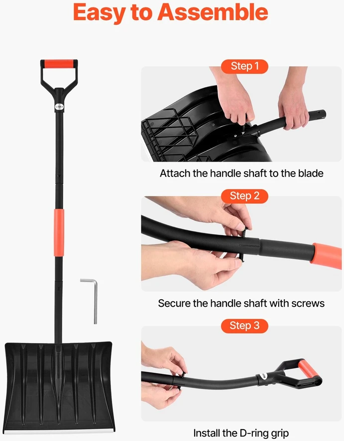 VEVOR Sniego kastuvas takui, 42 cm pločio