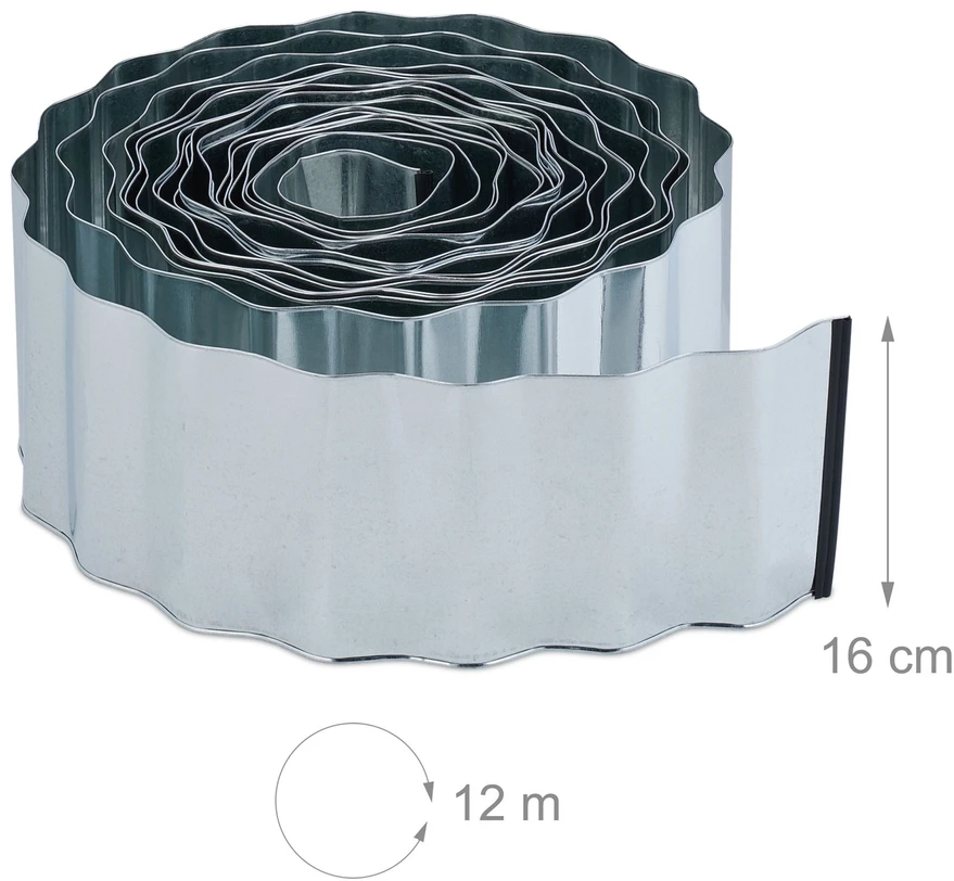 Relaxdays Sodo bortelis 12 m metalinis