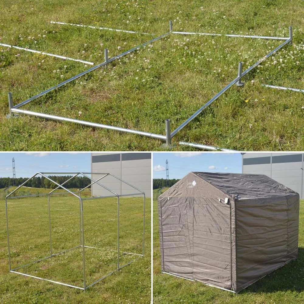 Saska Garden Sodo garažas 1.57 x 2.19 x 1.7 m pilkas