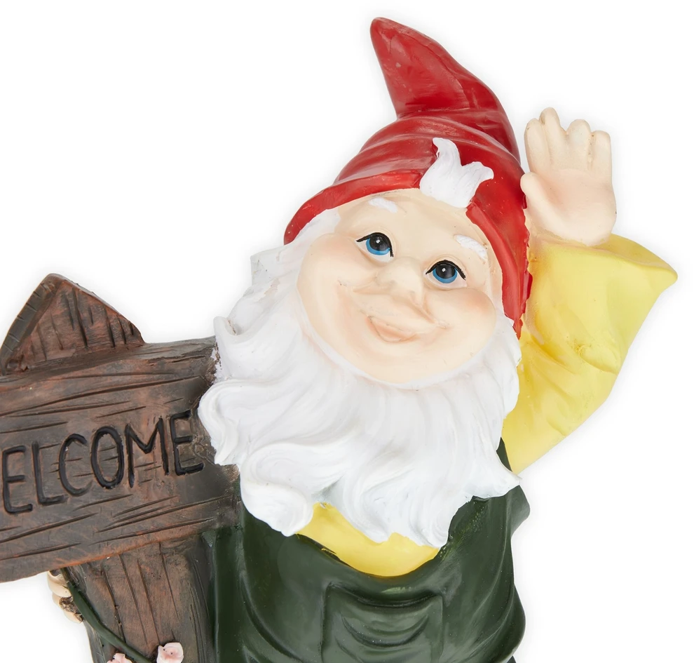 Relaxdays Sodo nykštukas su „Welcome“ ženklu