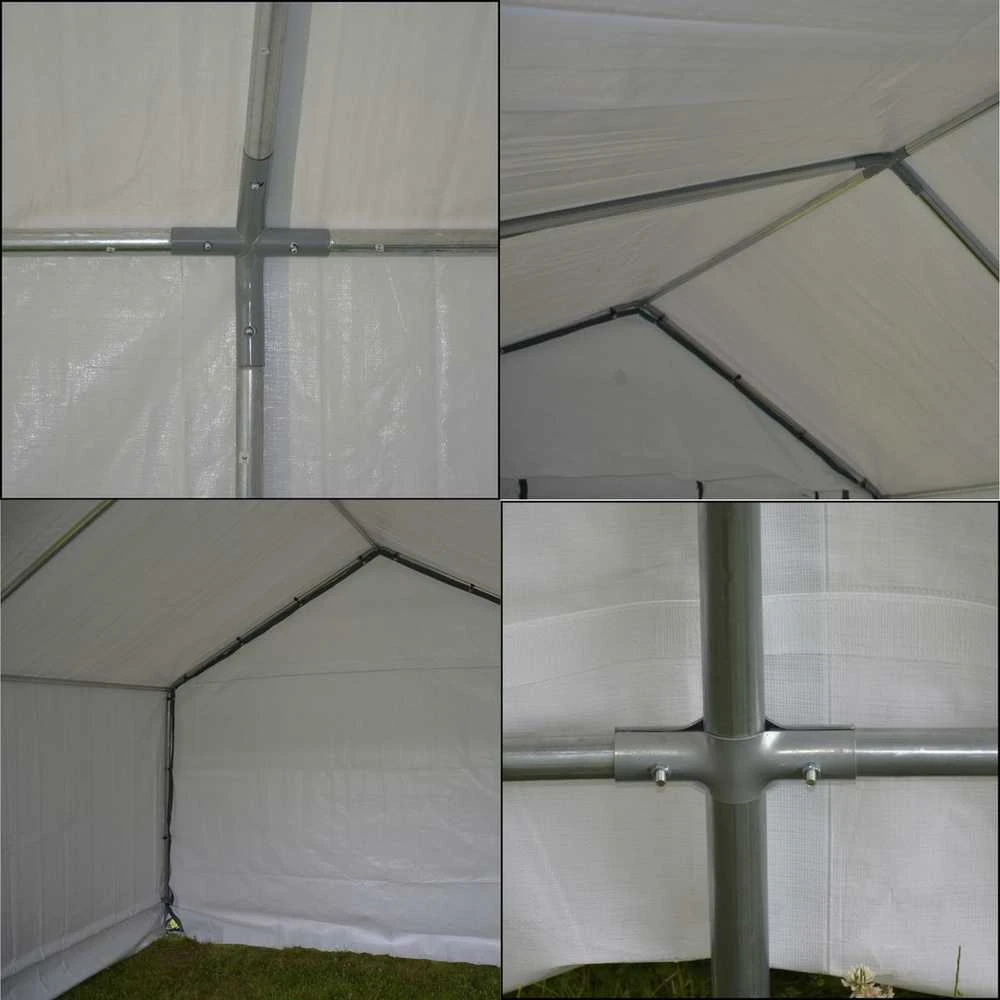 Saska Garden Sodo paviljonas su pilku garažu 3,5x3,5m