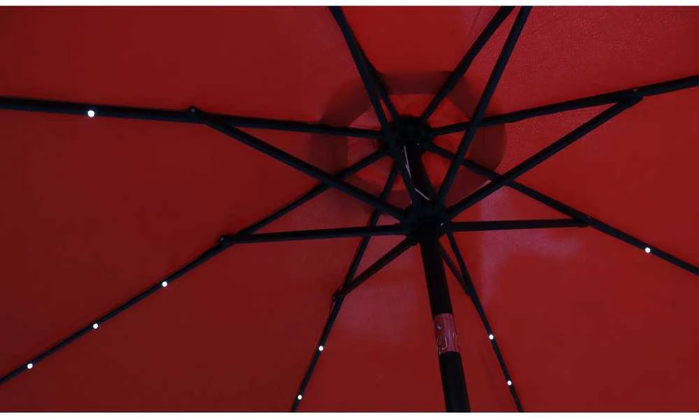 Saska Garden Sodo skėtis su LED apšvietimu 3 m