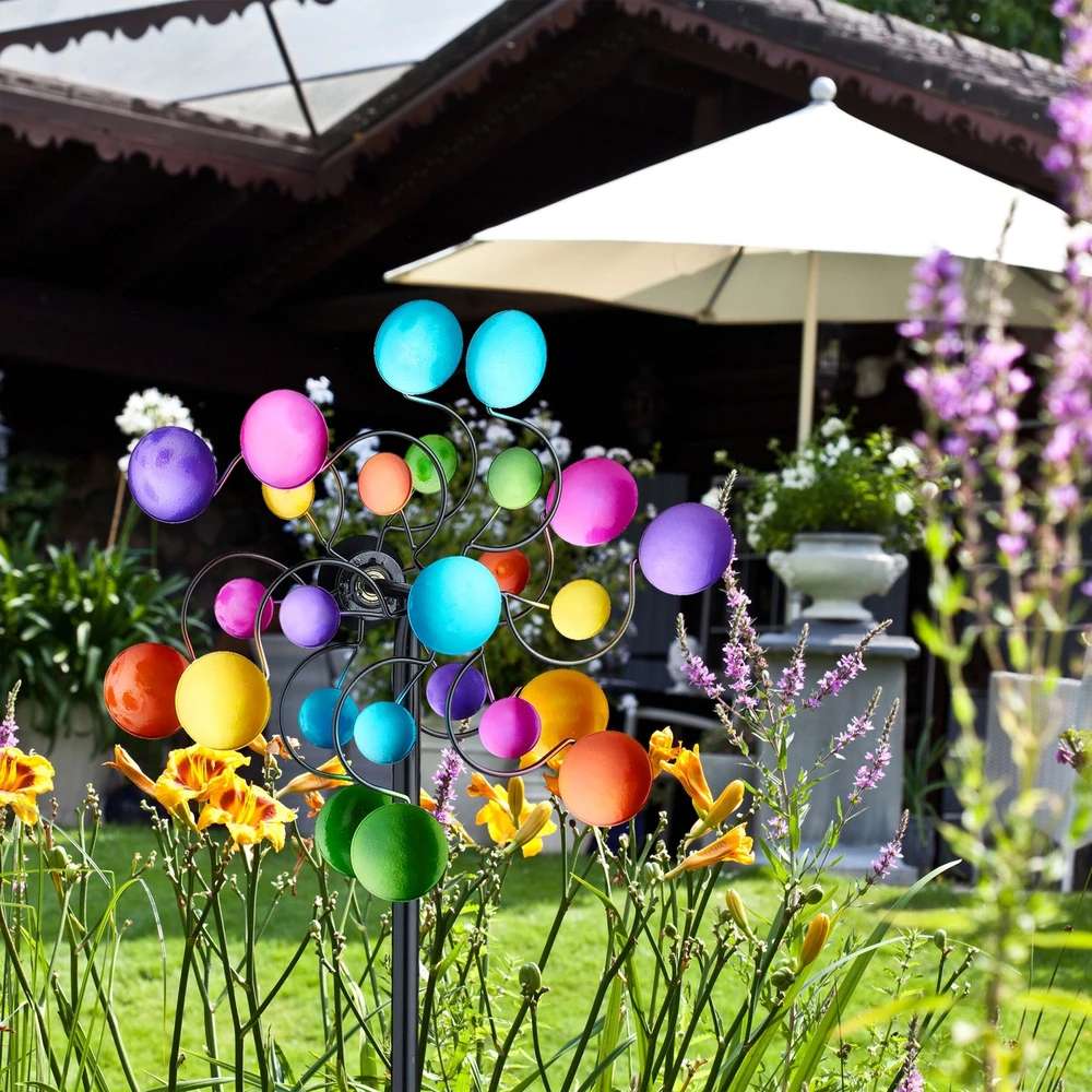 Relaxdays Spalvingas vėjo suktukas sodui
