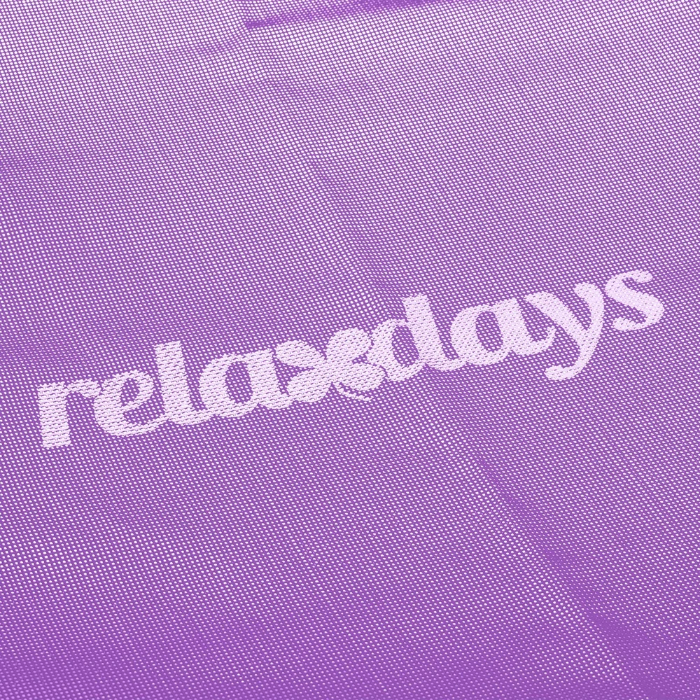 Relaxdays Stačiakampės formos lizdinės sūpynės, violetinės