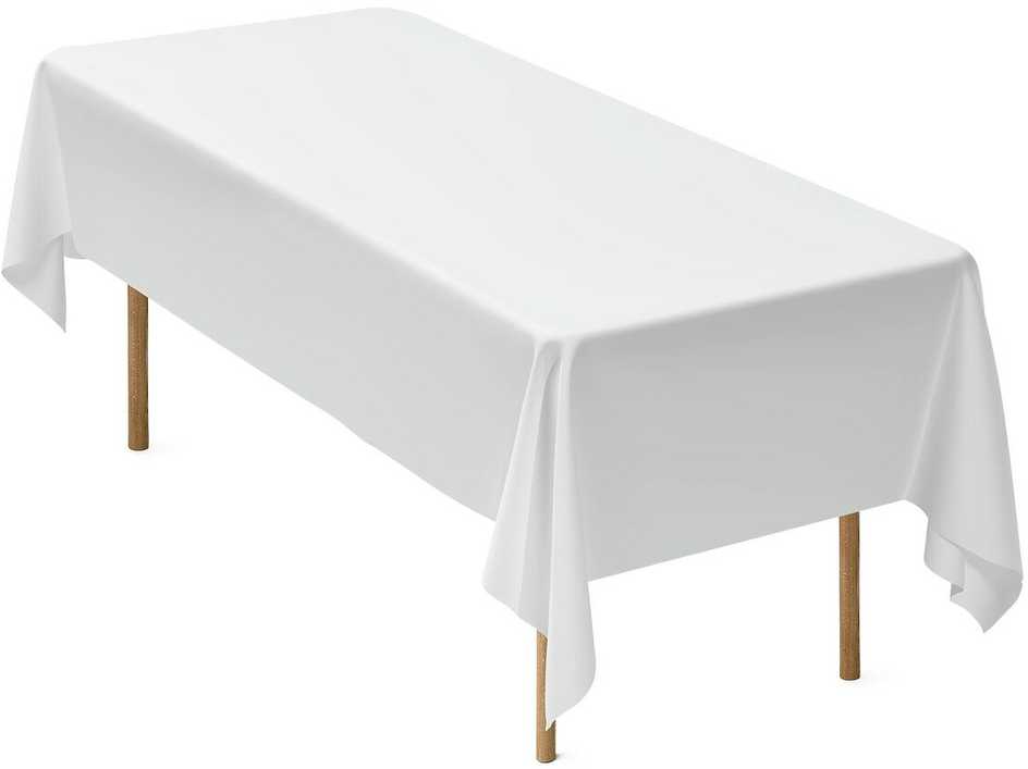 Vevor Stačiakampiai balti staltiesės, 10 vnt., 152 x 259 cm