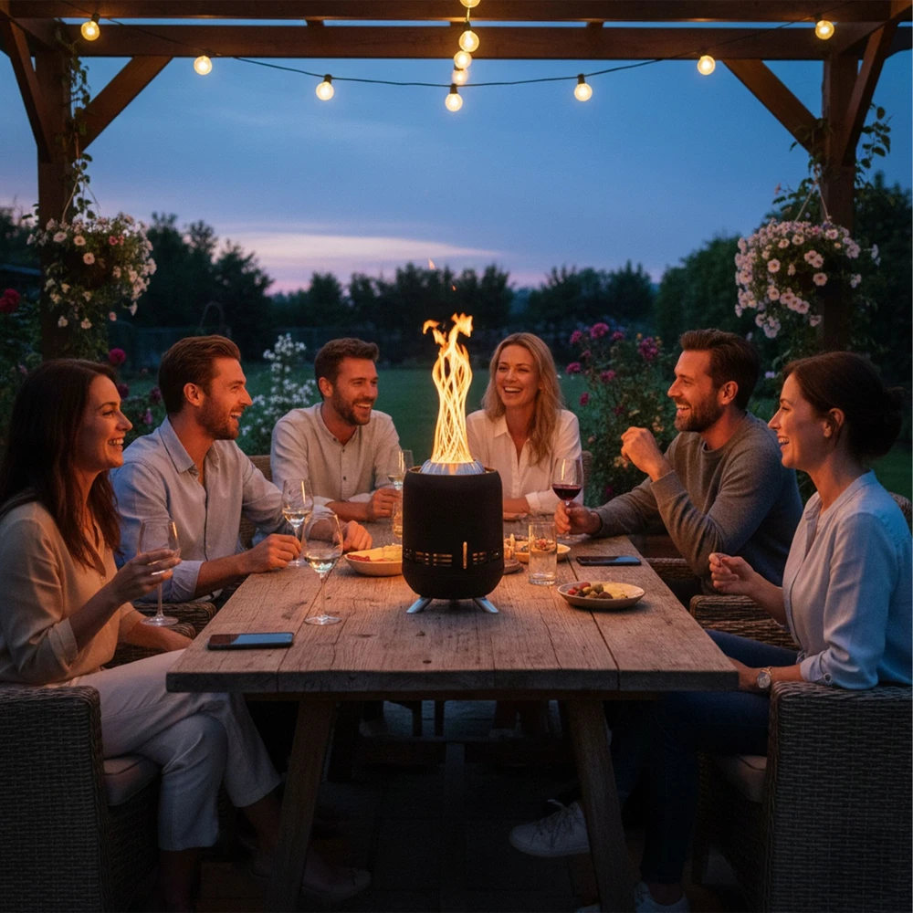 Relaxdays Stalinis židinys be dūmų Ø16.5 cm