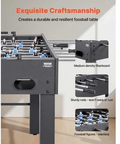VEVOR Stalo futbolo stalas 137 cm