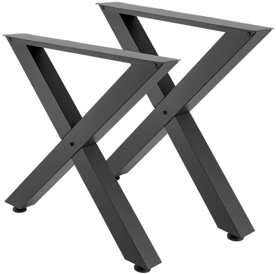 VEVOR Stalo kojos, 750 x 760 mm, plieninės, juodos