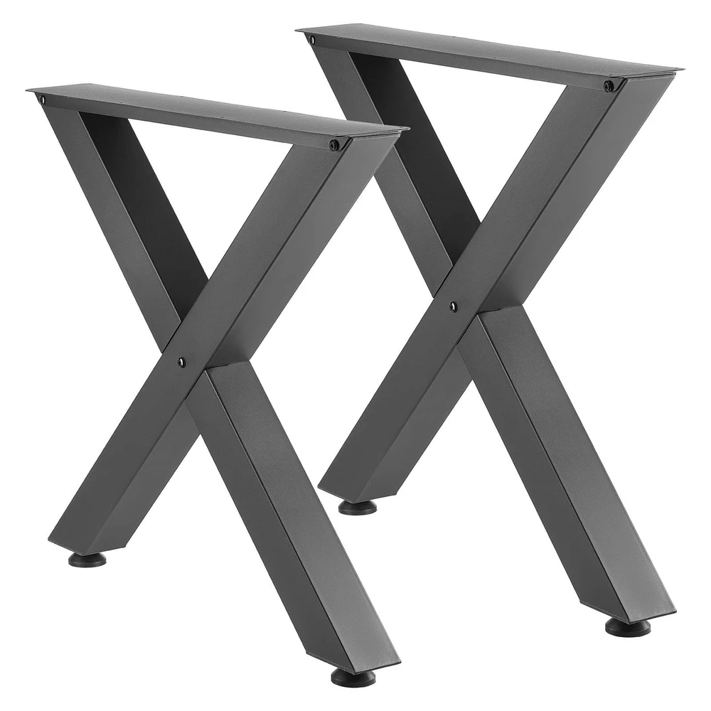 VEVOR Stalo kojos 750 x 790 mm, juodos, 2 vnt.