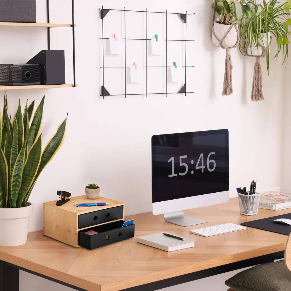 Relaxdays Stalo organizatorius su 2 stalčiais