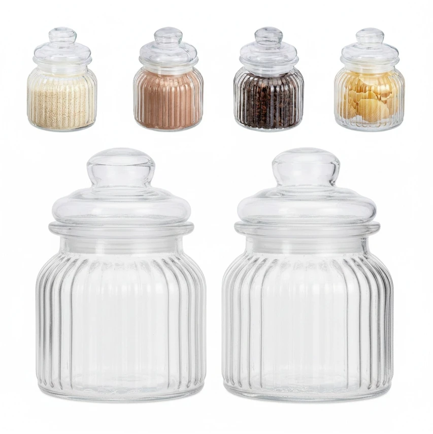 Relaxdays Stikliniai indeliai, 700 ml
