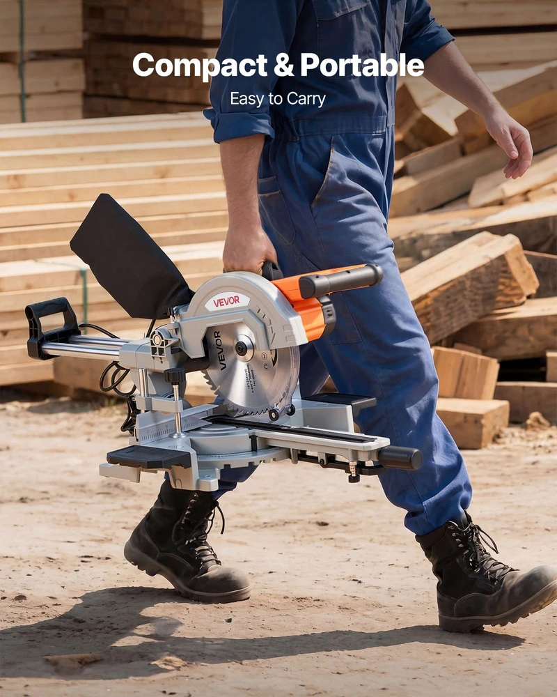VEVOR Stumdomas kombinuotas kampinis pjūklas 254 mm