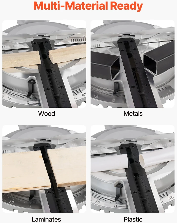 VEVOR Stumdomas kombinuotas kampinis pjūklas 254 mm