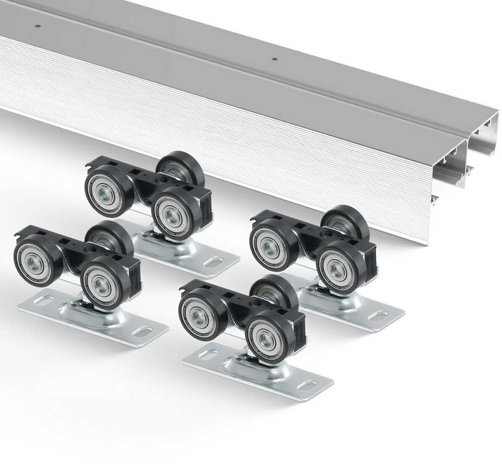 VEVOR Stumdomų durų bėgių komplektas 5 ft