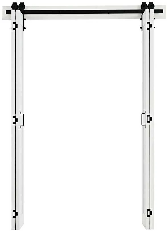 VEVOR Sudedamas MDF durys, 1524 x 2134 mm Baltos