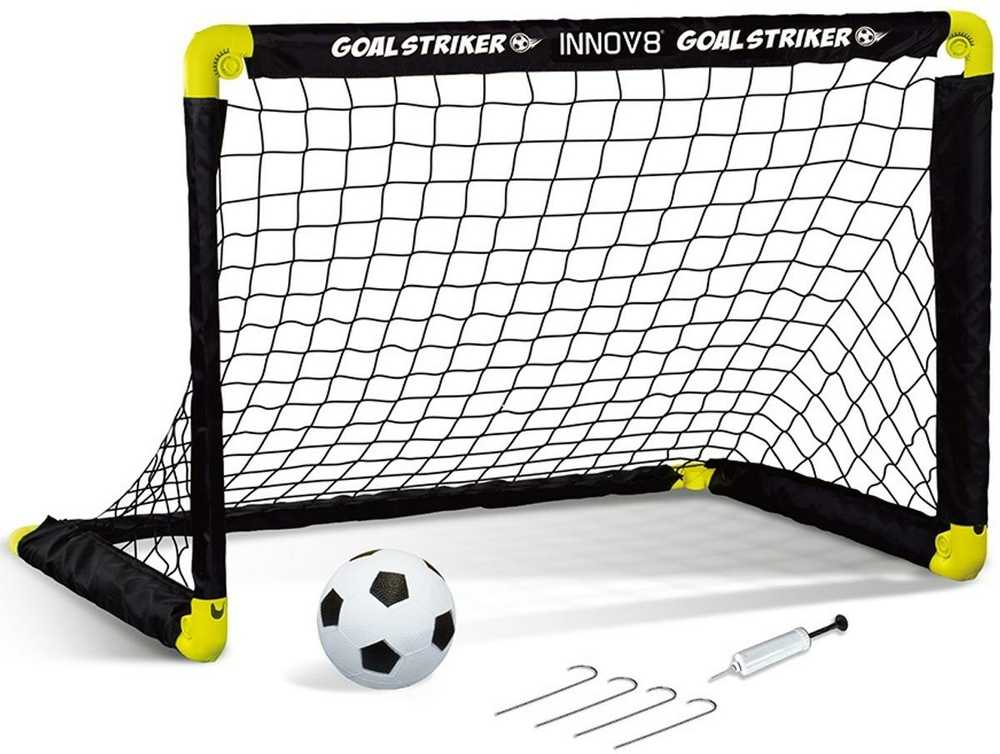 Victoria Sulankiojamas futbolo vartų rinkinys su kamuoliu