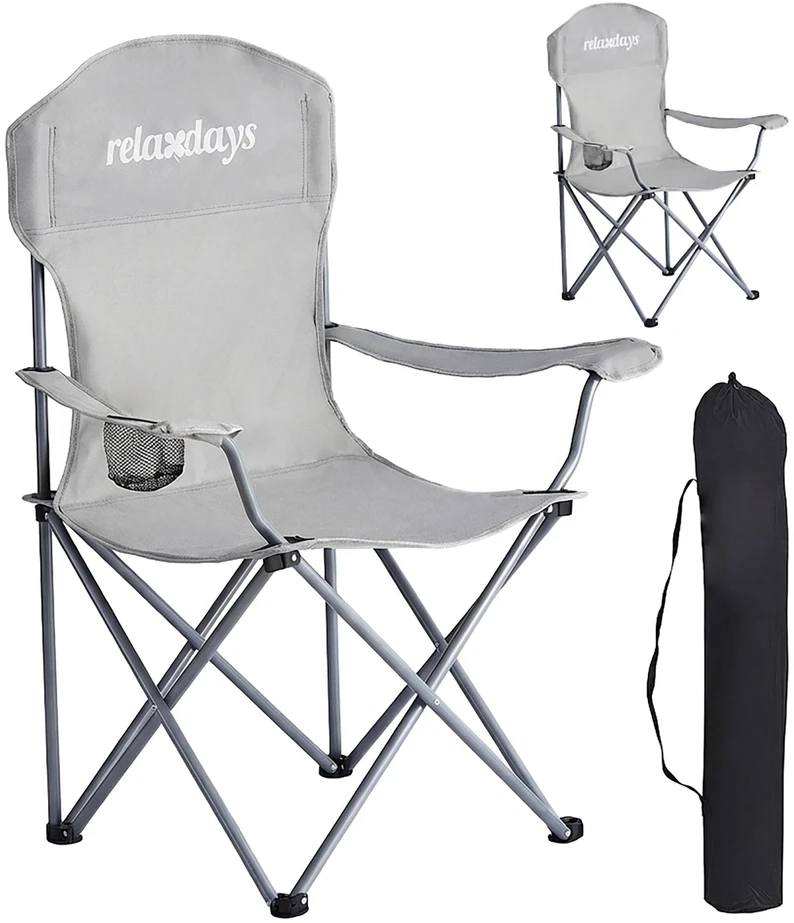 Relaxdays Sulankstoma kempingo kėdė, 2 vnt. rinkinys
