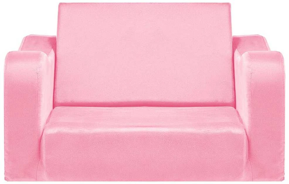VEVOR Sulankstoma vaikiška sofa 2-in-1, rožinė