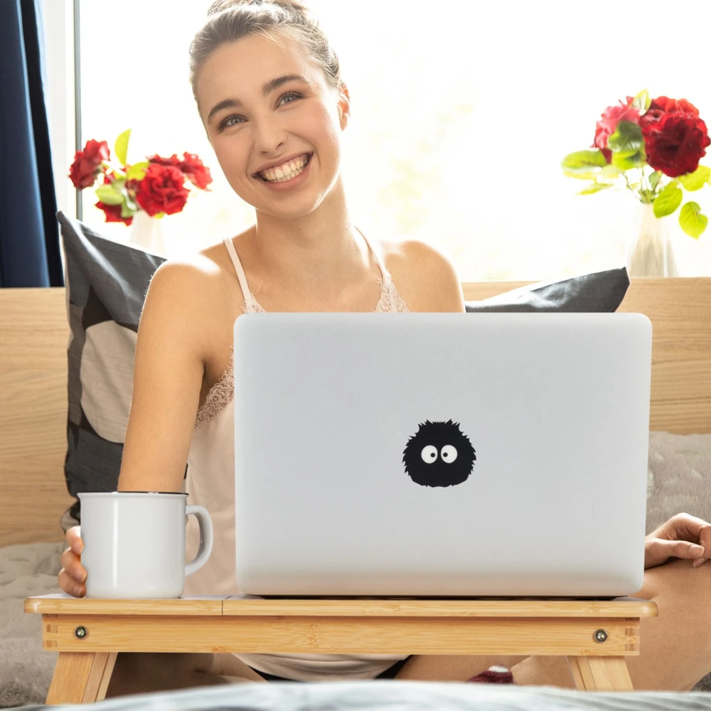 Relaxdays Sulankstomas bambukinis nešiojamojo kompiuterio stovas