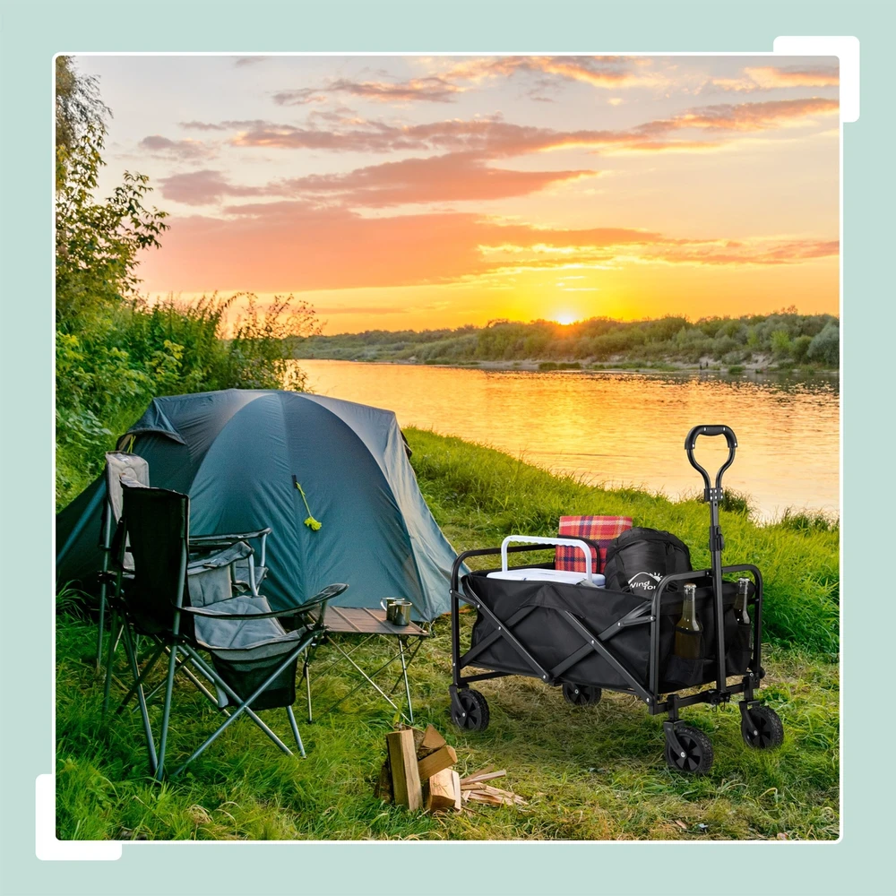 Relaxdays Sulankstomas festivalio vežimėlis