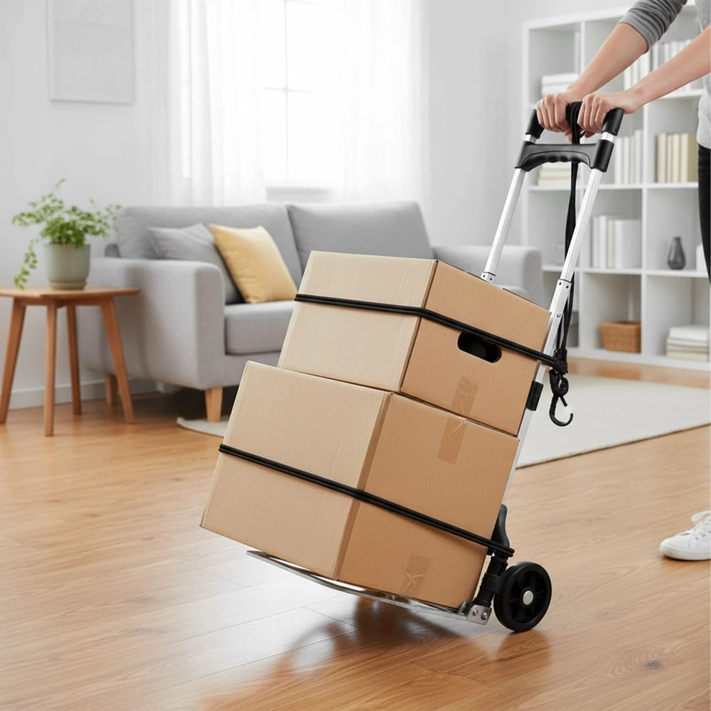 Relaxdays Sulankstomas krovinių vežimėlis iki 70 kg