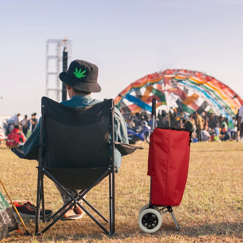 Relaxdays Sulankstomas pirkinių vežimėlis